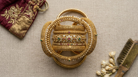 Antique Gold Bangles Set