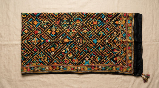 Black Phulkari Dupatta
