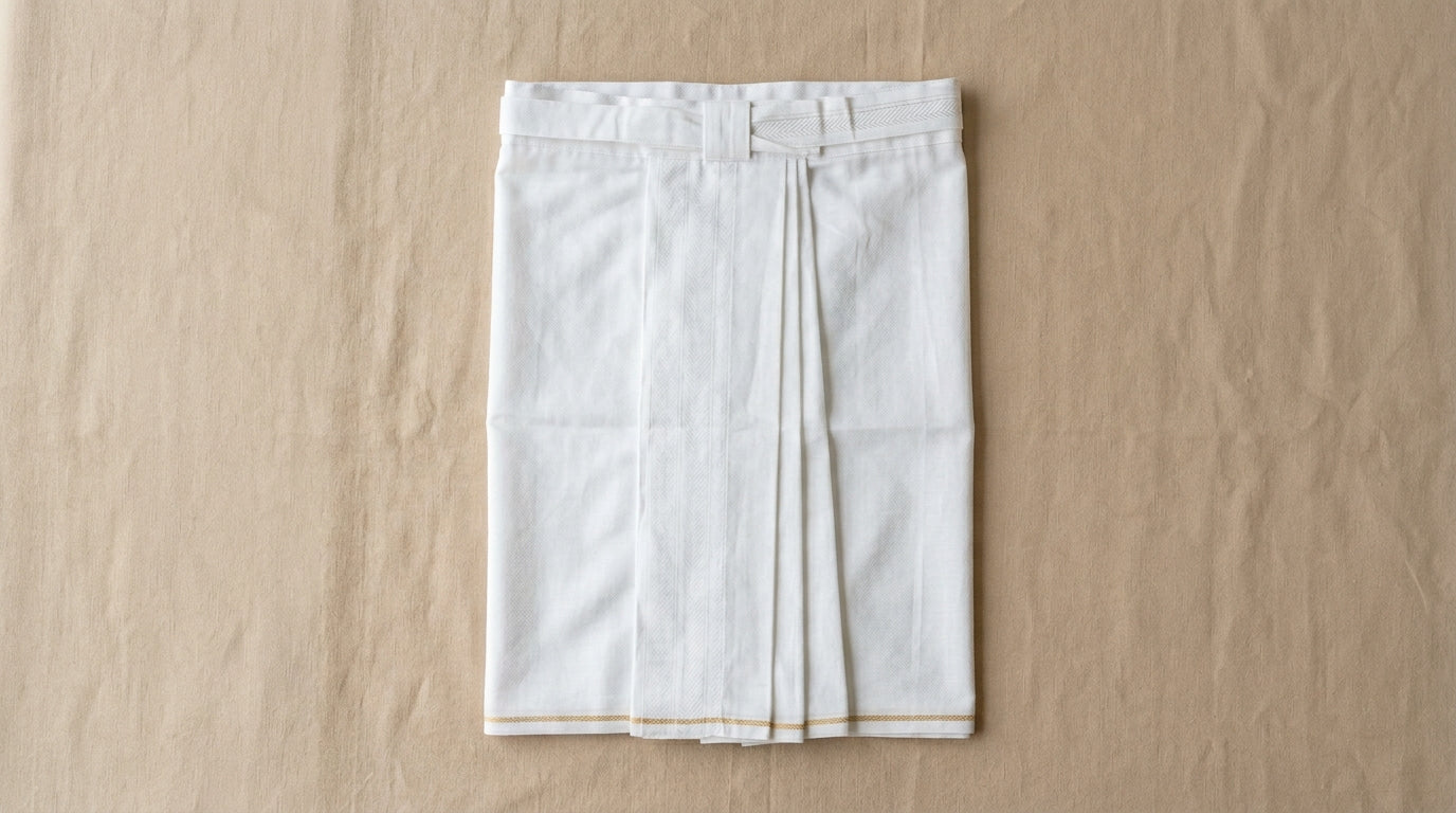Traditional White Dhoti