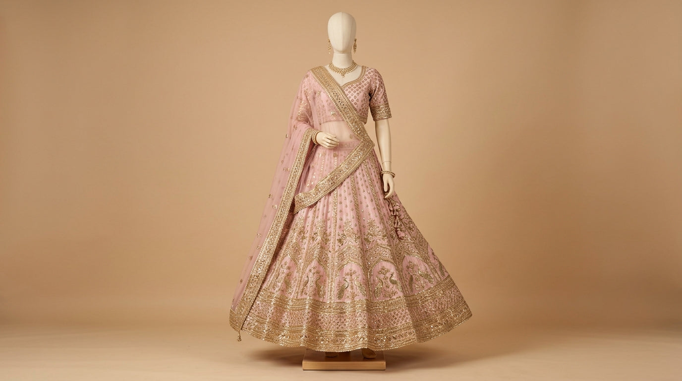 Blush Pink Lehenga Set