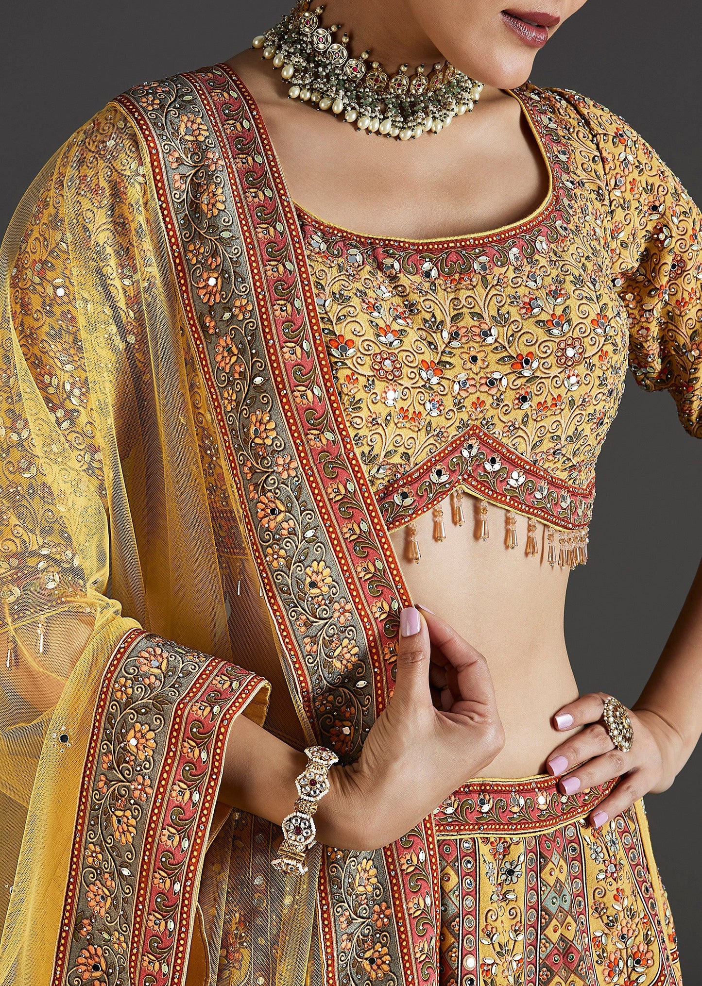 Mustard Yellow Glow With Mirror Shine
